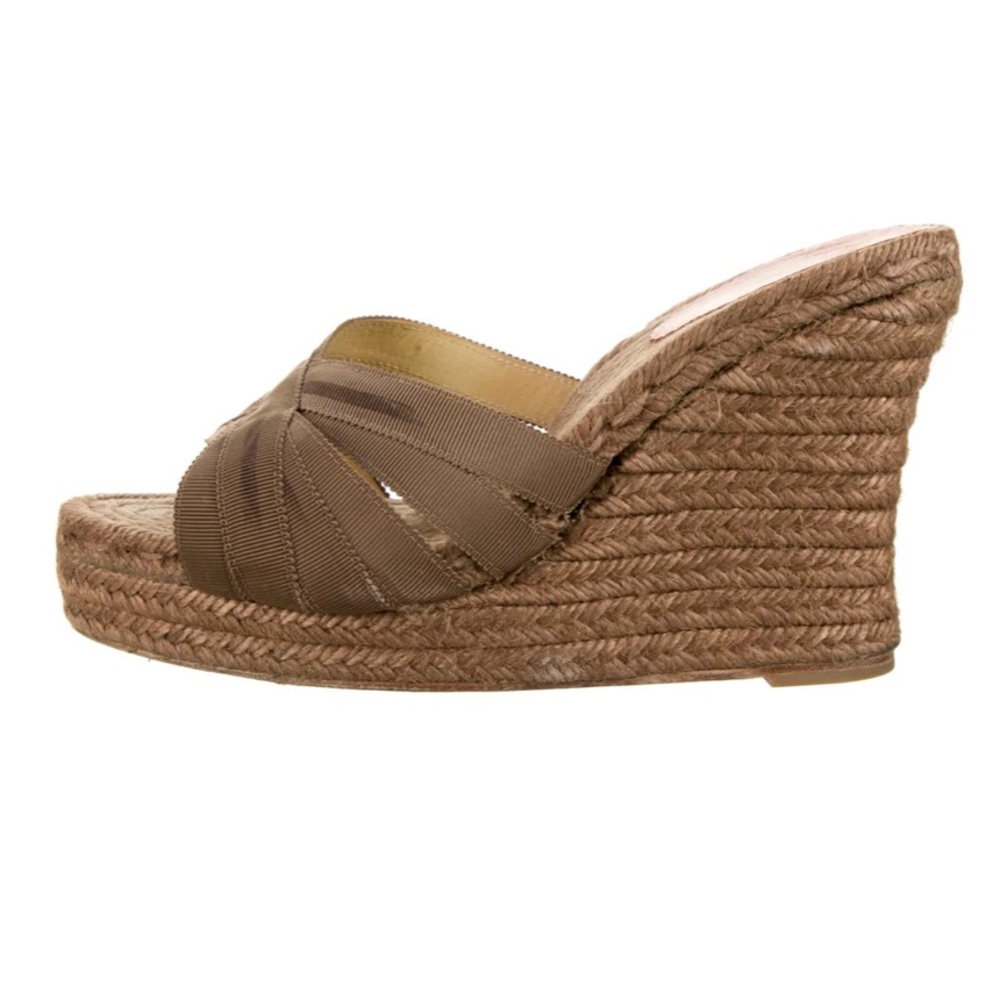 **AUTHENTIC CHRISTIAN LOUBOUTIN** Jute Espadrilles EXCELLENT CONDITION